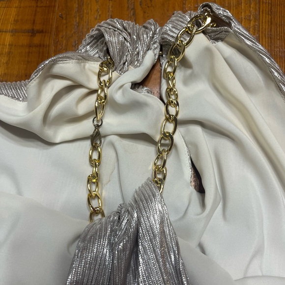 Babaton Aritzia Avalon Silver Dress Size Small - Picture 13 of 17